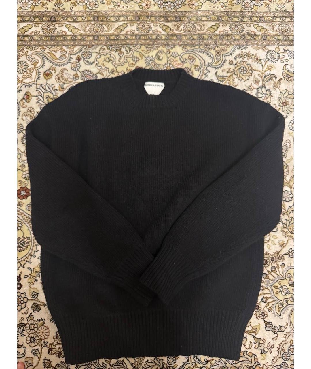 BOTTEGA VENETA Черный шерстяной джемпер / свитер, фото 3