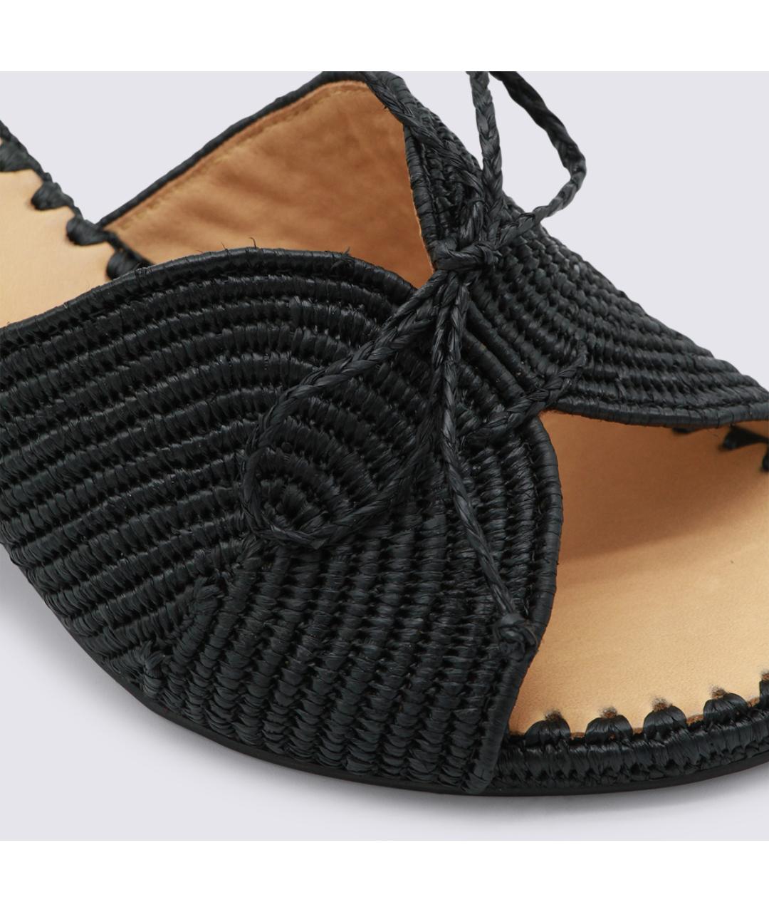 Odissì Черные кожаные сандалии, фото 4