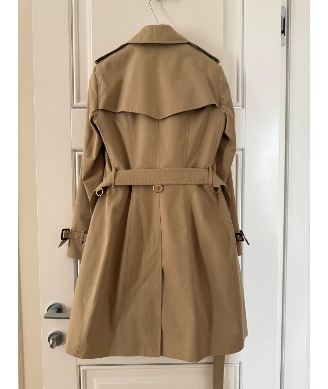 BURBERRY Бежевый хлопковый тренч/плащ, фото 2