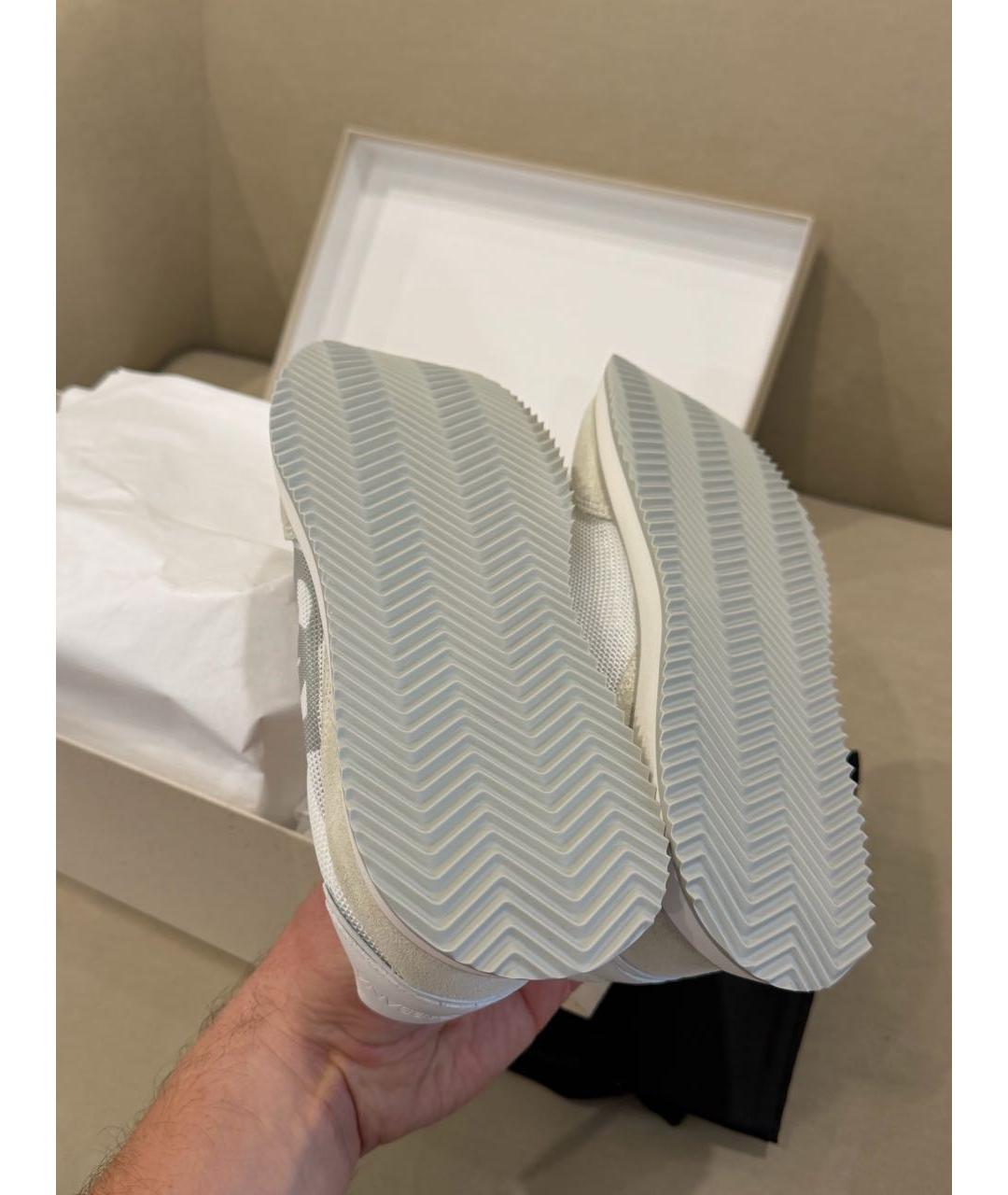 DOLCE&GABBANA Белые замшевые кроссовки, фото 5