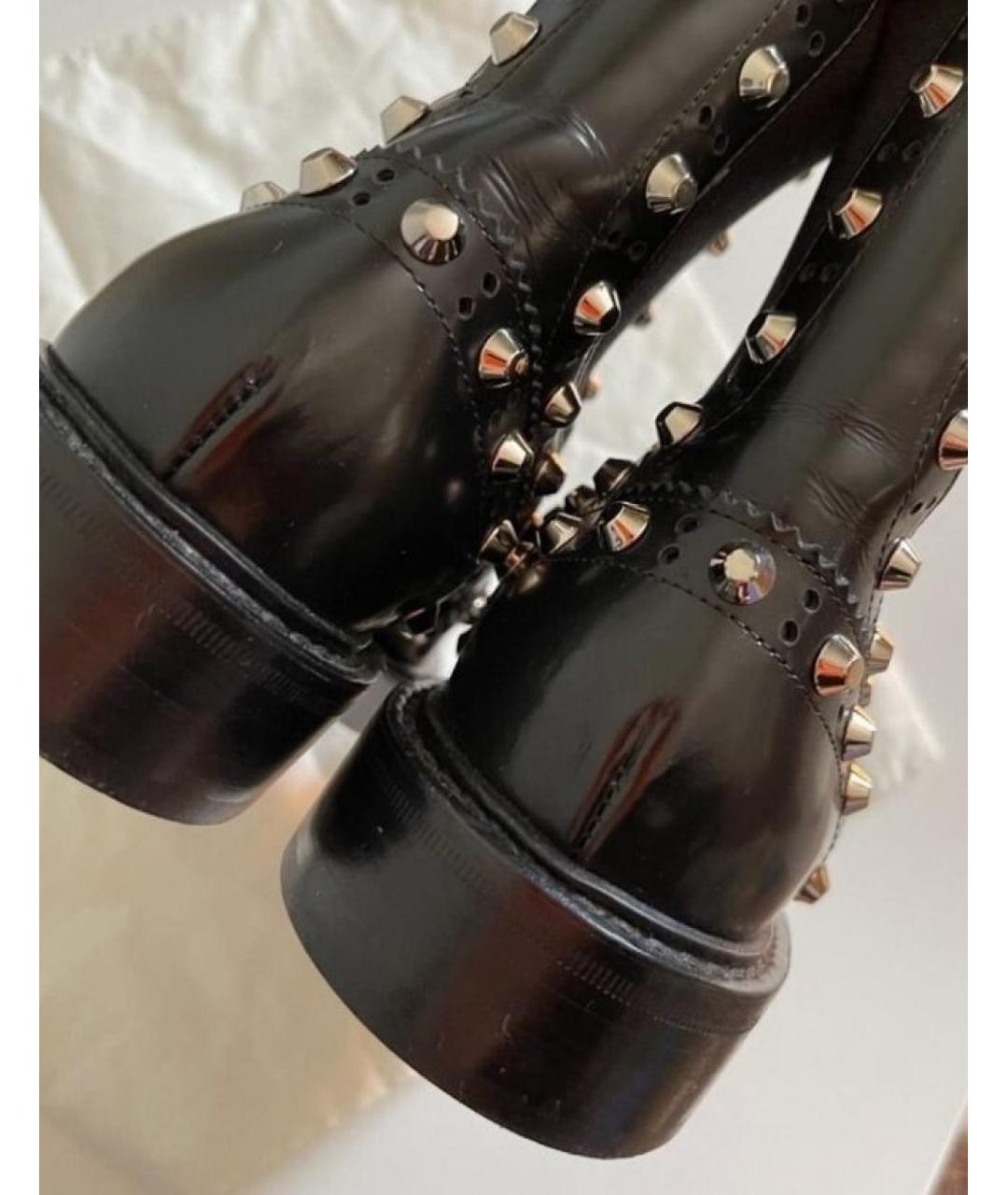BALENCIAGA Черные кожаные ботинки, фото 6