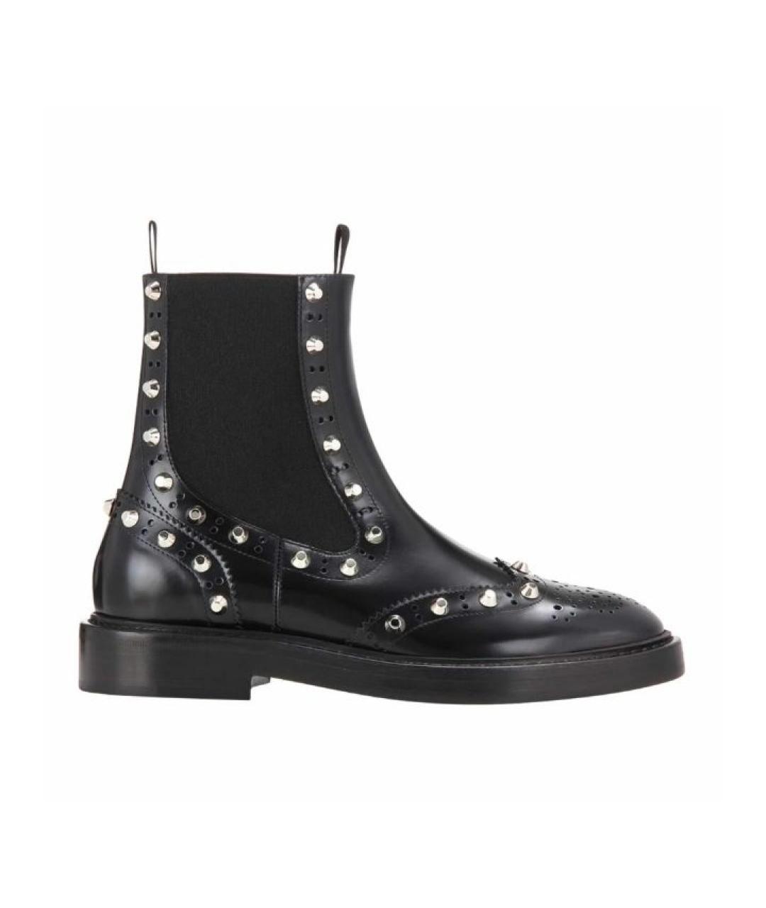 BALENCIAGA Черные кожаные ботинки, фото 9