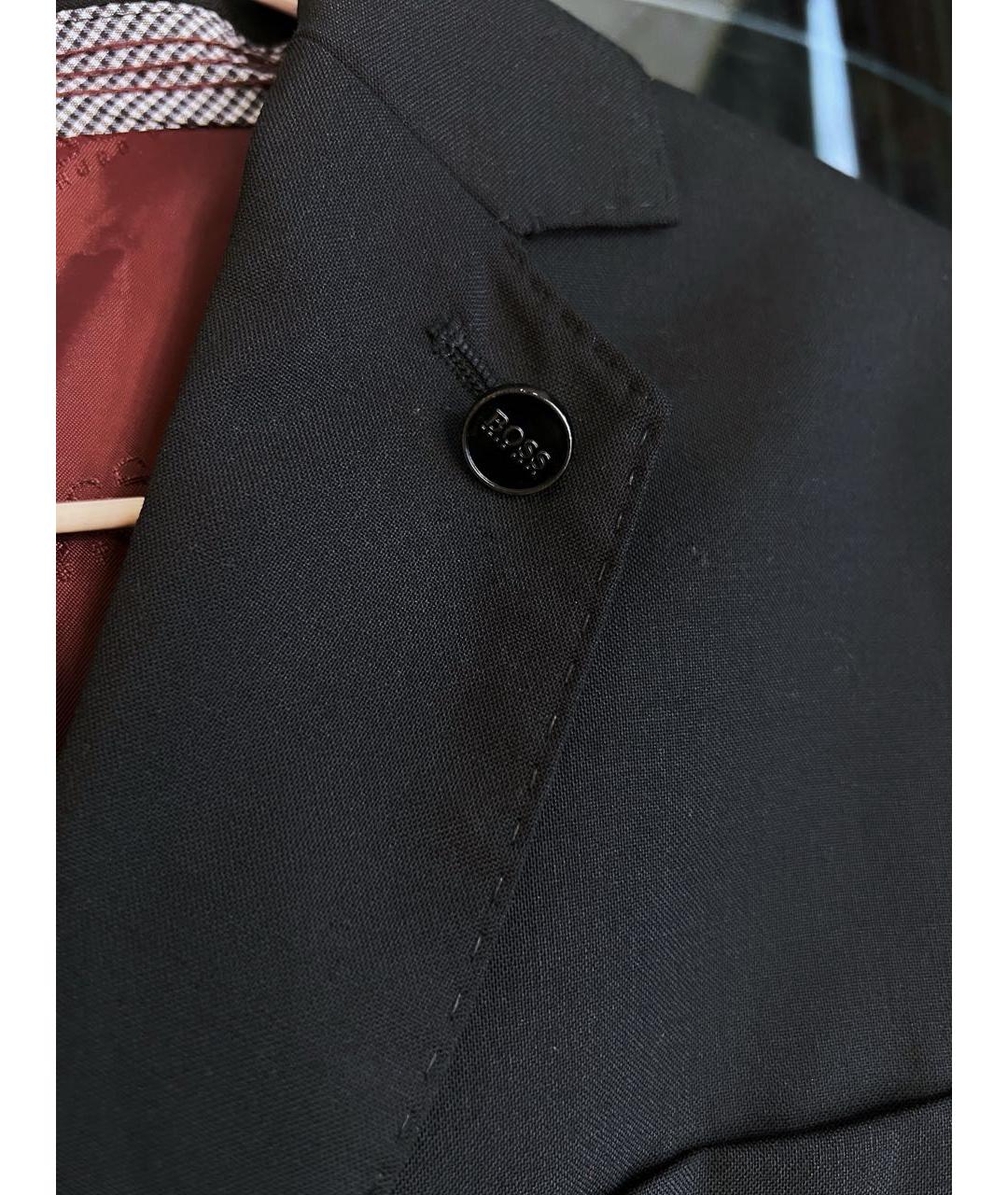 HUGO BOSS Черный шерстяной пиджак, фото 7