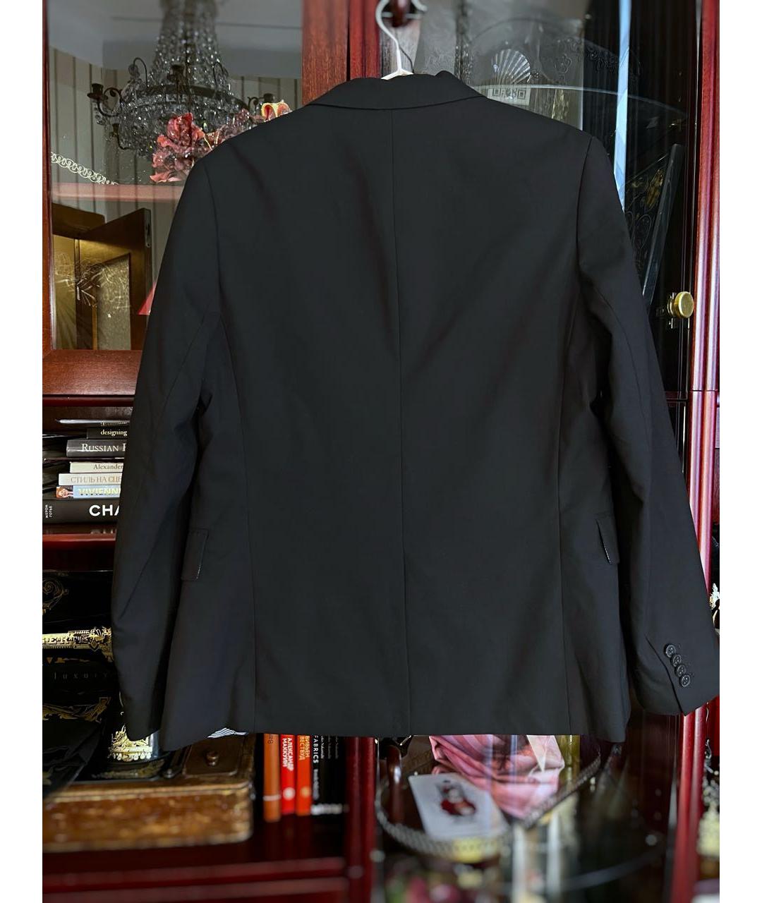 HUGO BOSS Черный шерстяной пиджак, фото 2