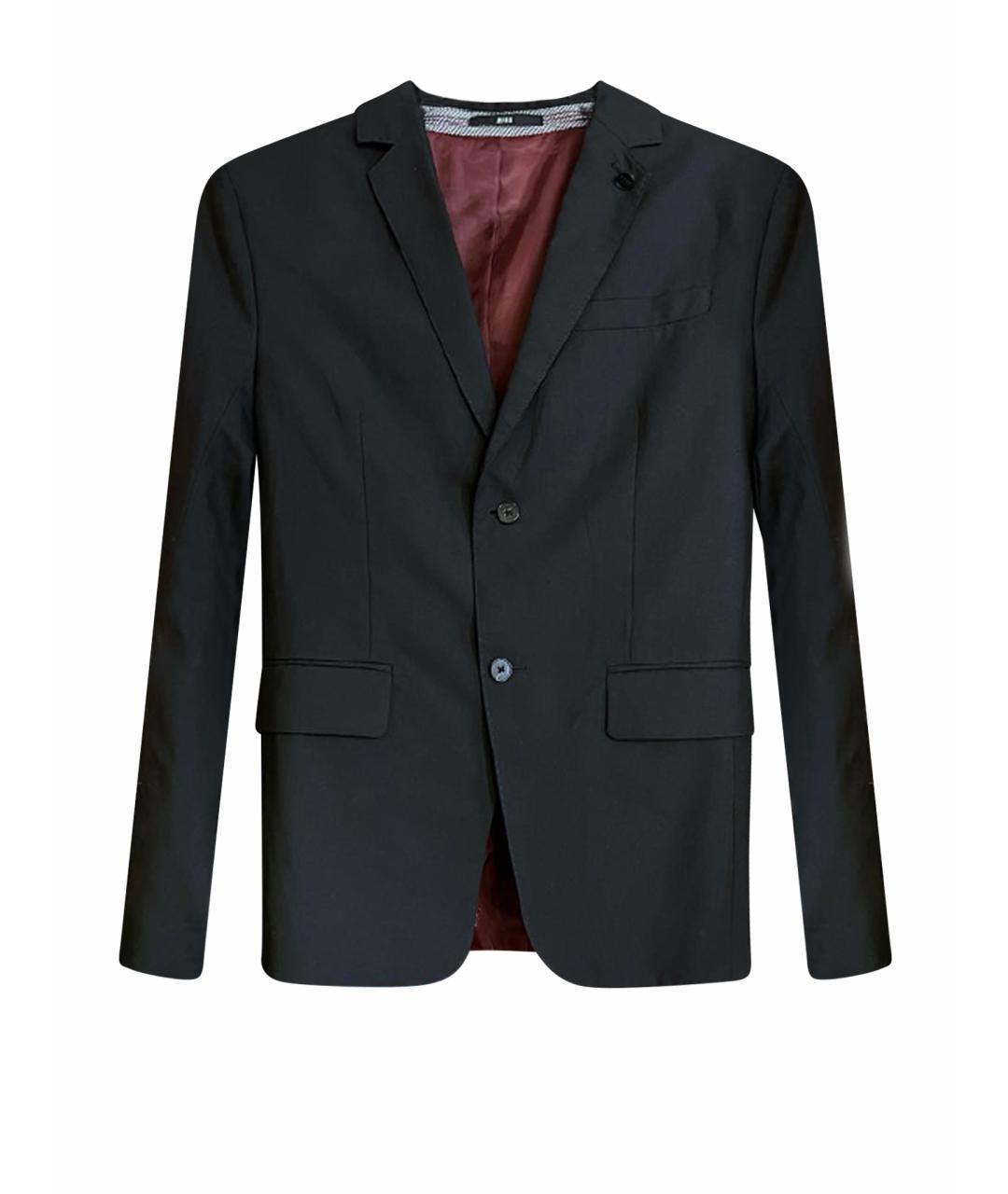 HUGO BOSS Черный шерстяной пиджак, фото 1