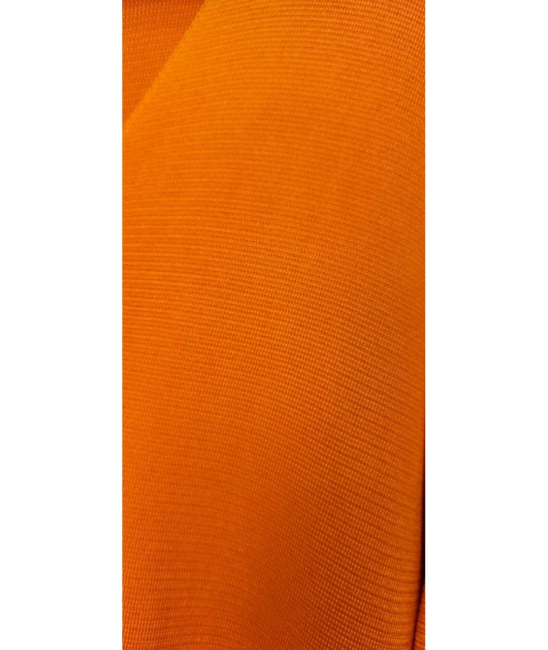 LANVIN Оранжевая шелковая блузы, фото 4