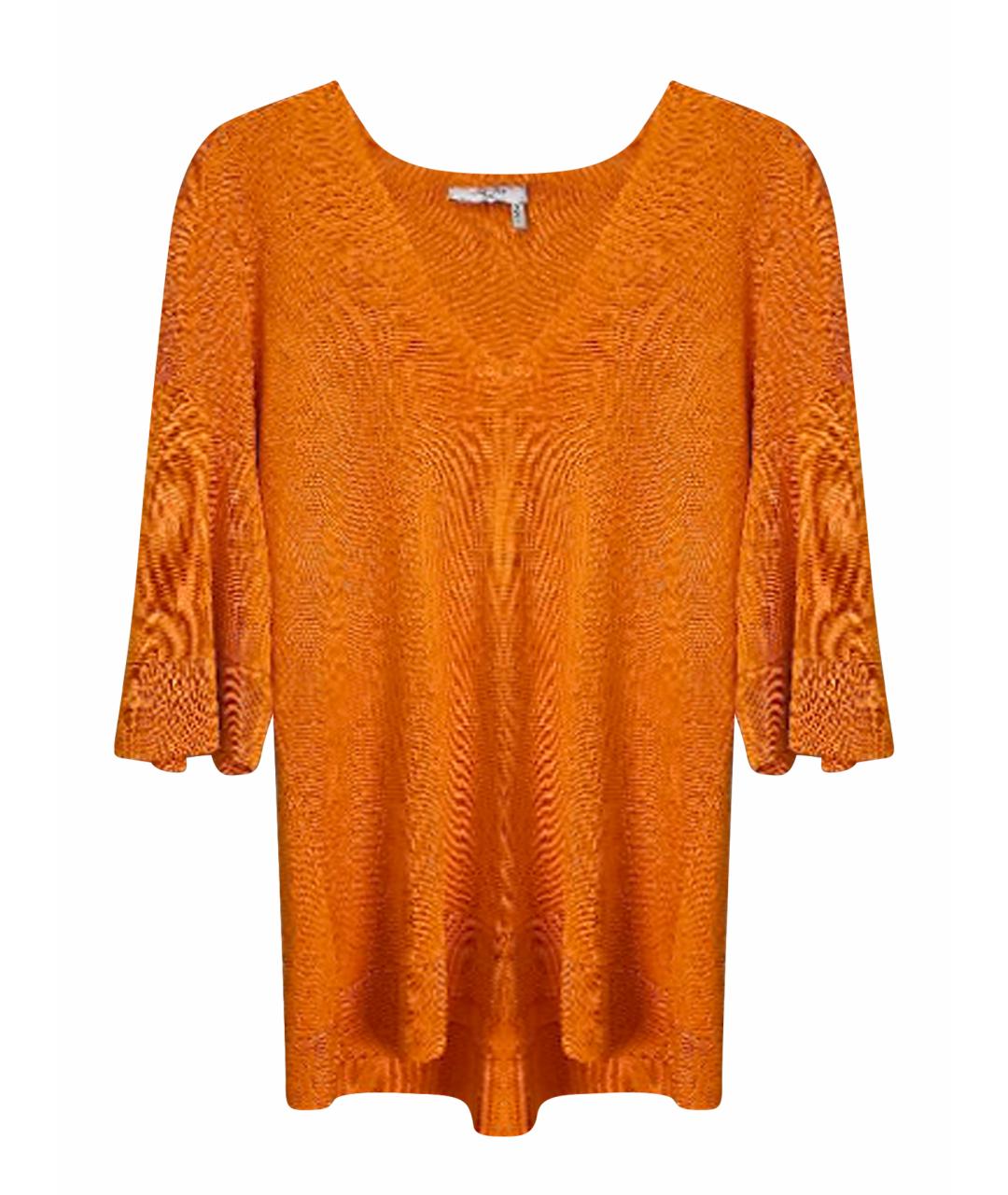 LANVIN Оранжевая шелковая блузы, фото 1