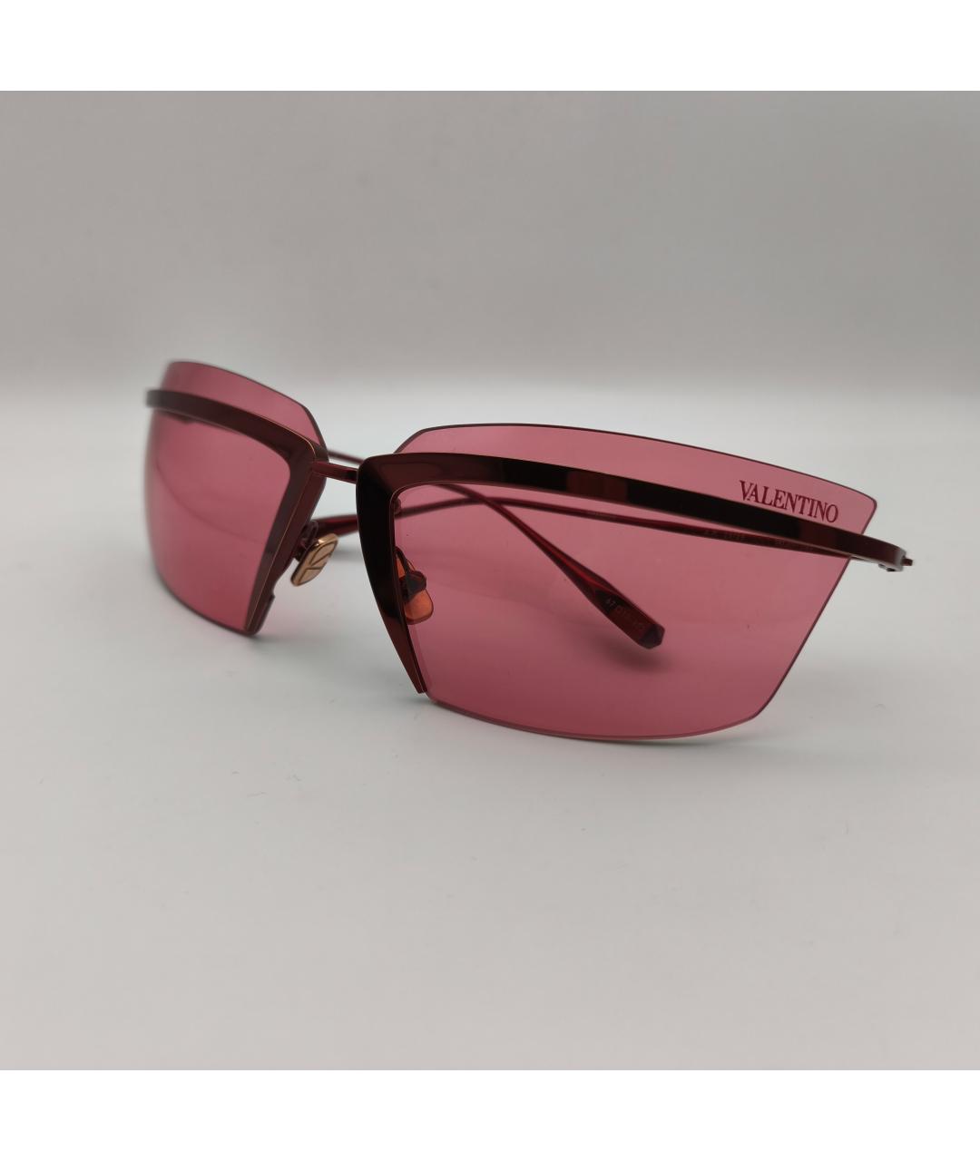 VALENTINO Красные солнцезащитные очки, фото 5