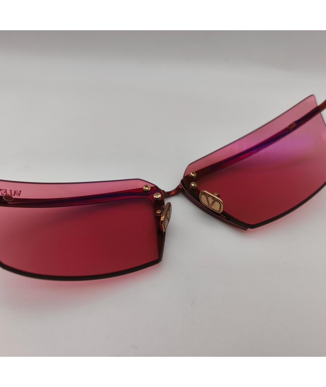 VALENTINO Красные солнцезащитные очки, фото 4