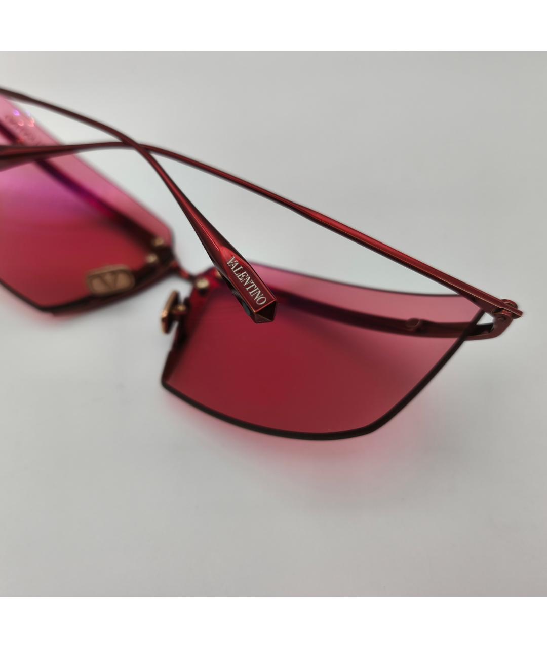 VALENTINO Красные солнцезащитные очки, фото 6