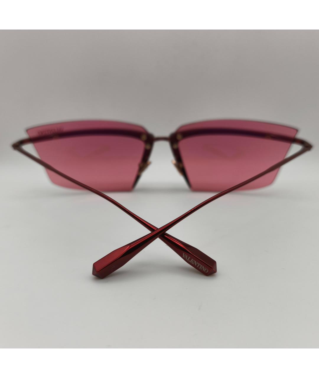 VALENTINO Красные солнцезащитные очки, фото 3