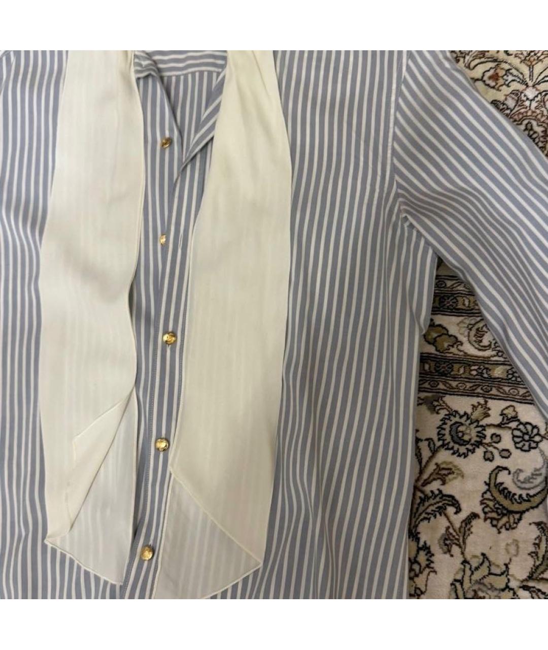 CELINE Голубая хлопковая рубашка, фото 3