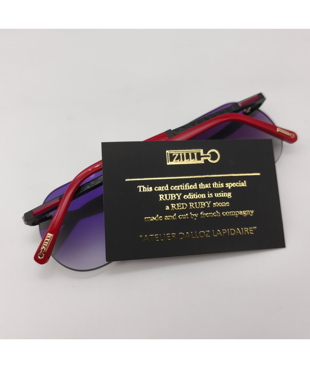 ZILLI Черные солнцезащитные очки, фото 6