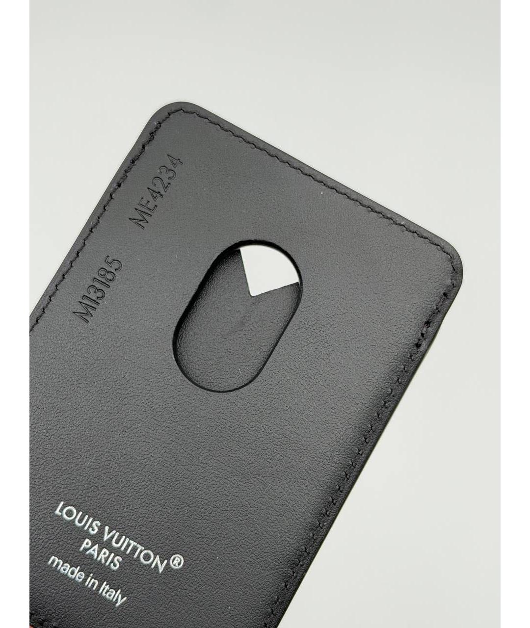 LOUIS VUITTON Коричневый кожаный кардхолдер, фото 4