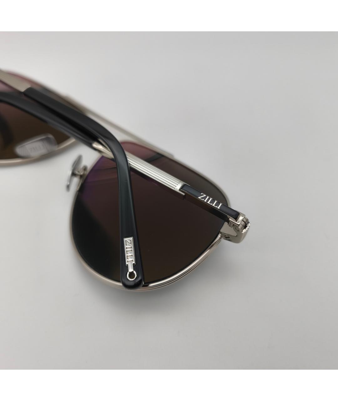 ZILLI Серебряные солнцезащитные очки, фото 6