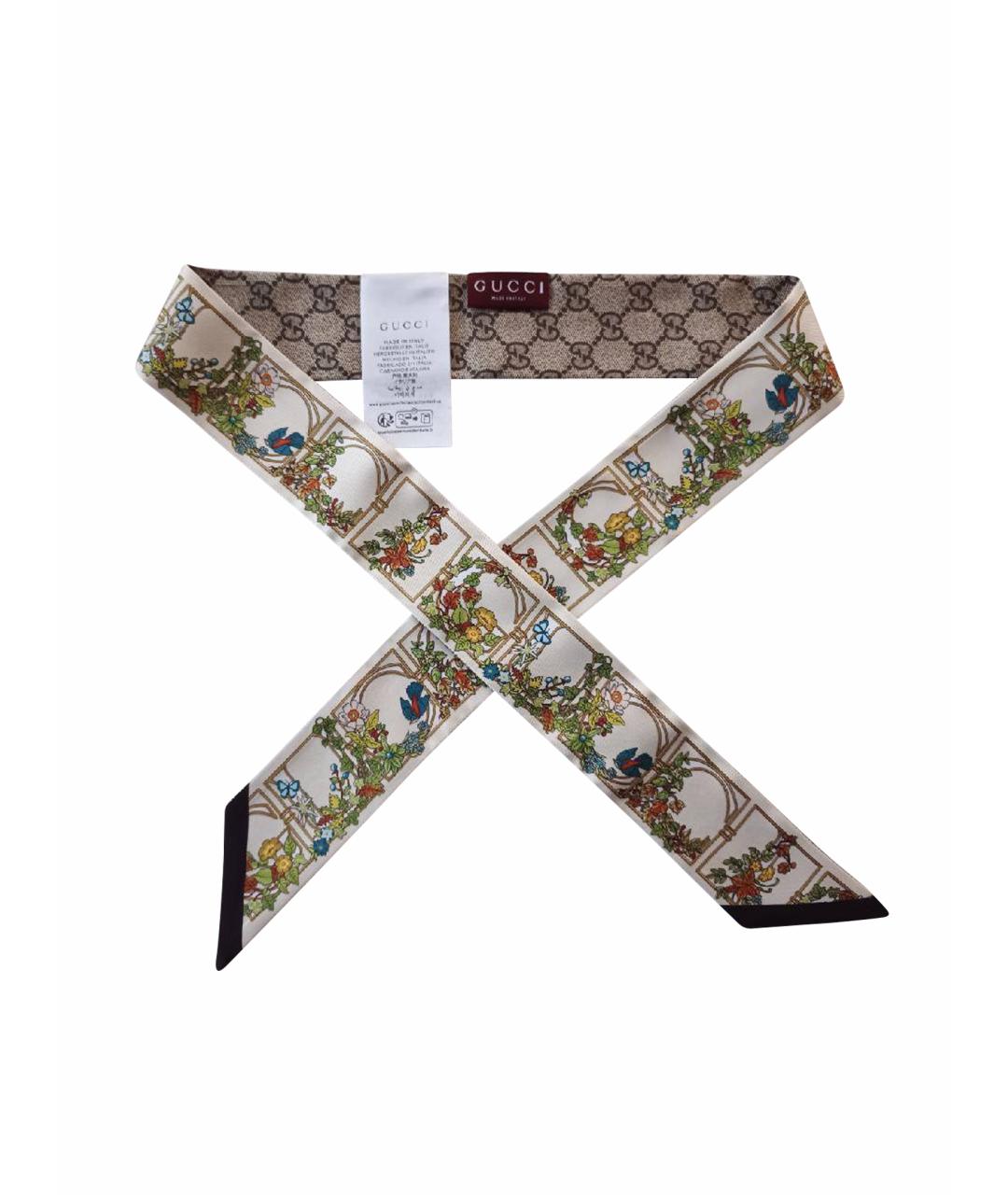 GUCCI Шелковый шарф, фото 1