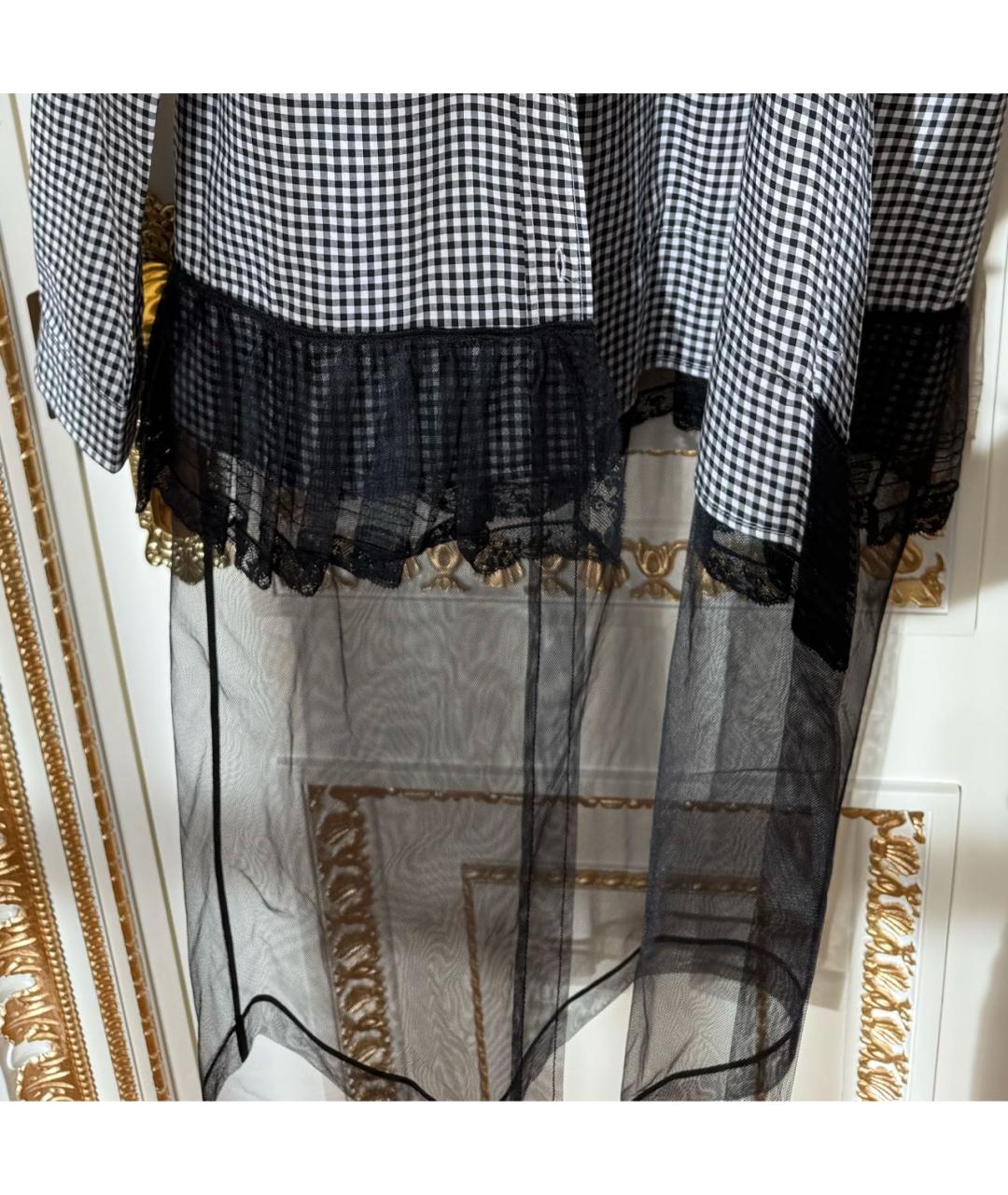 MIU MIU Черная хлопковая рубашка, фото 3