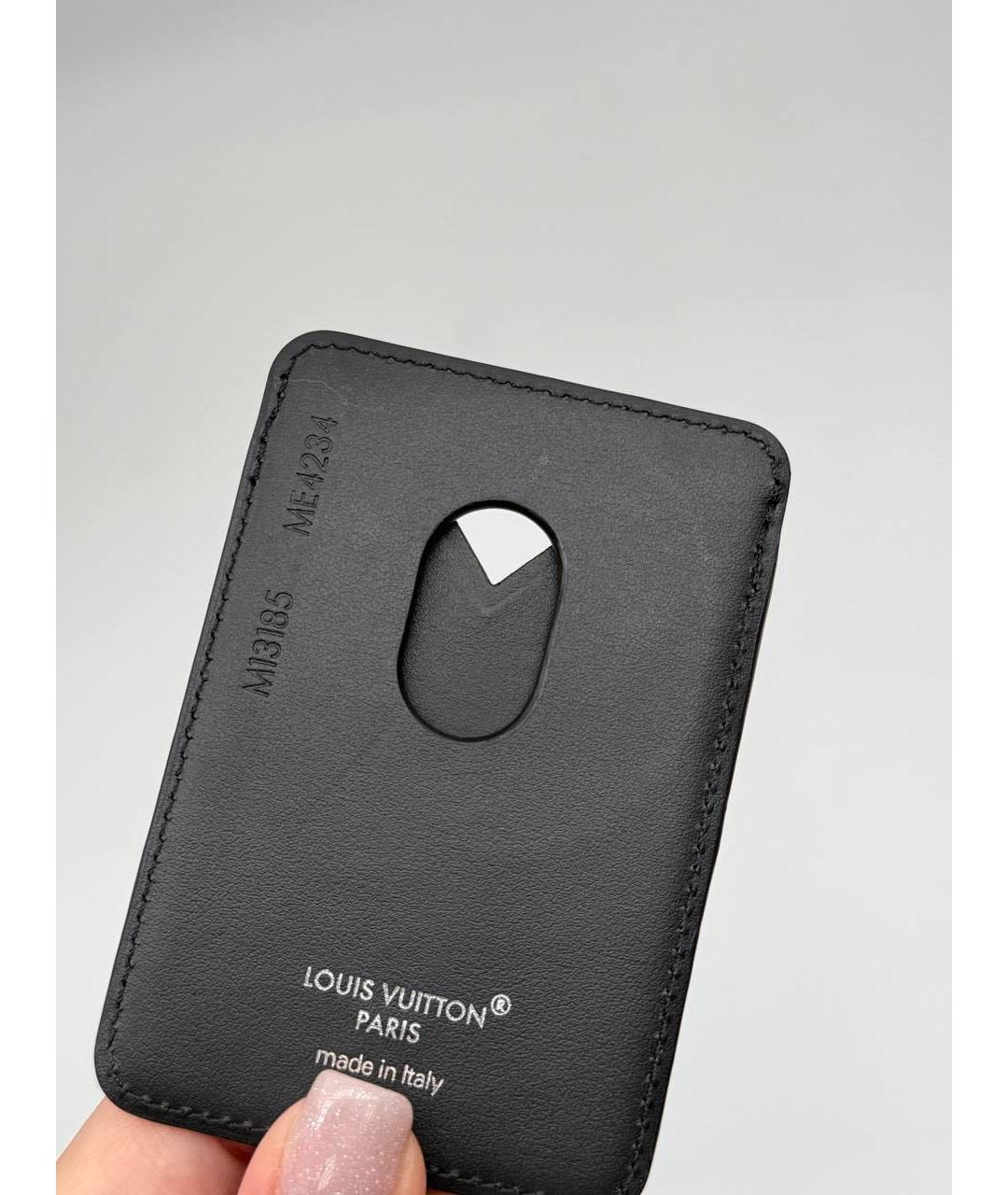 LOUIS VUITTON Коричневый кожаный кардхолдер, фото 4