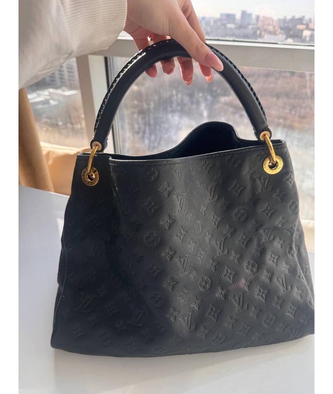 LOUIS VUITTON Черная сумка тоут из лакированной кожи, фото 4