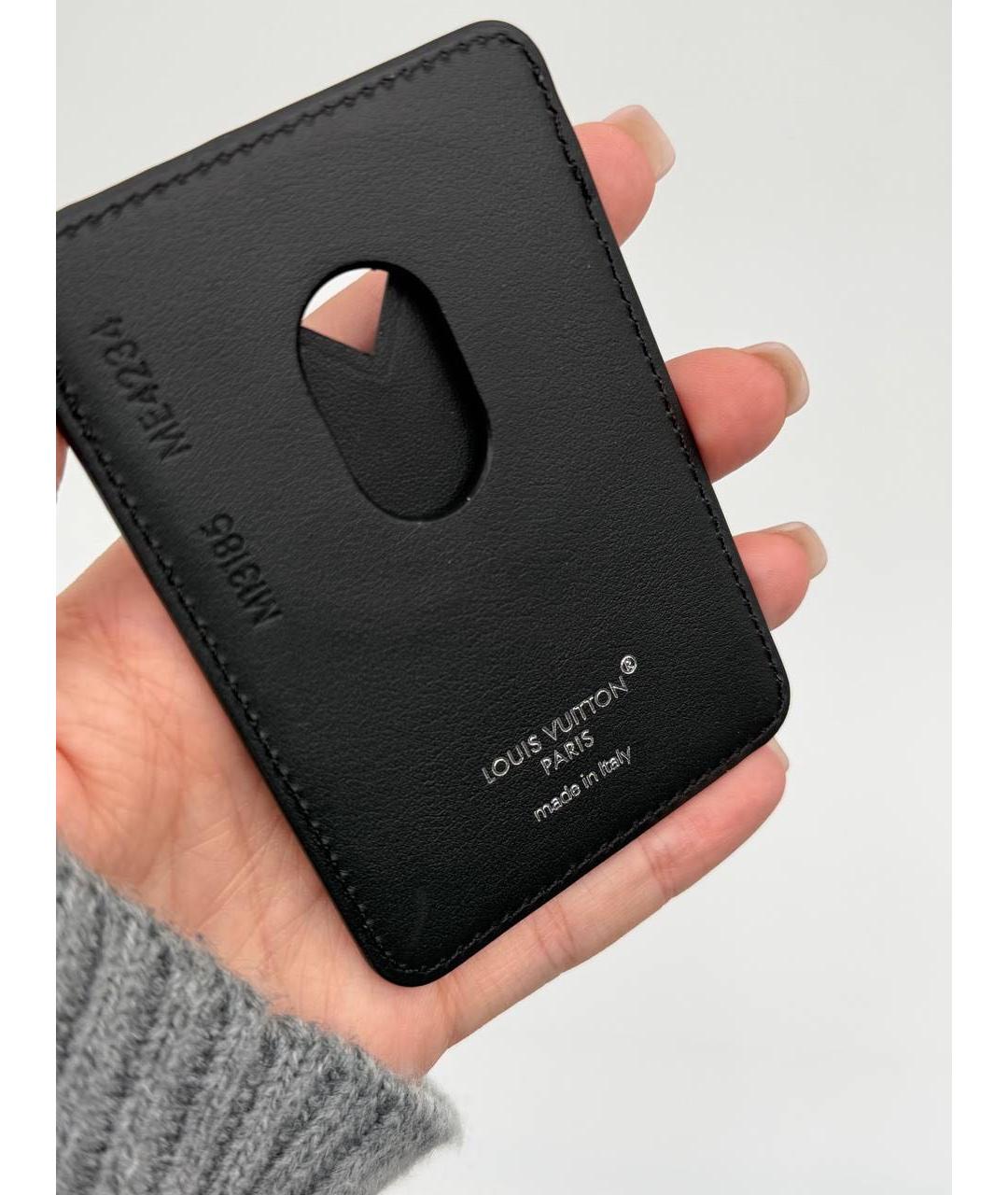 LOUIS VUITTON Коричневый кожаный кардхолдер, фото 4