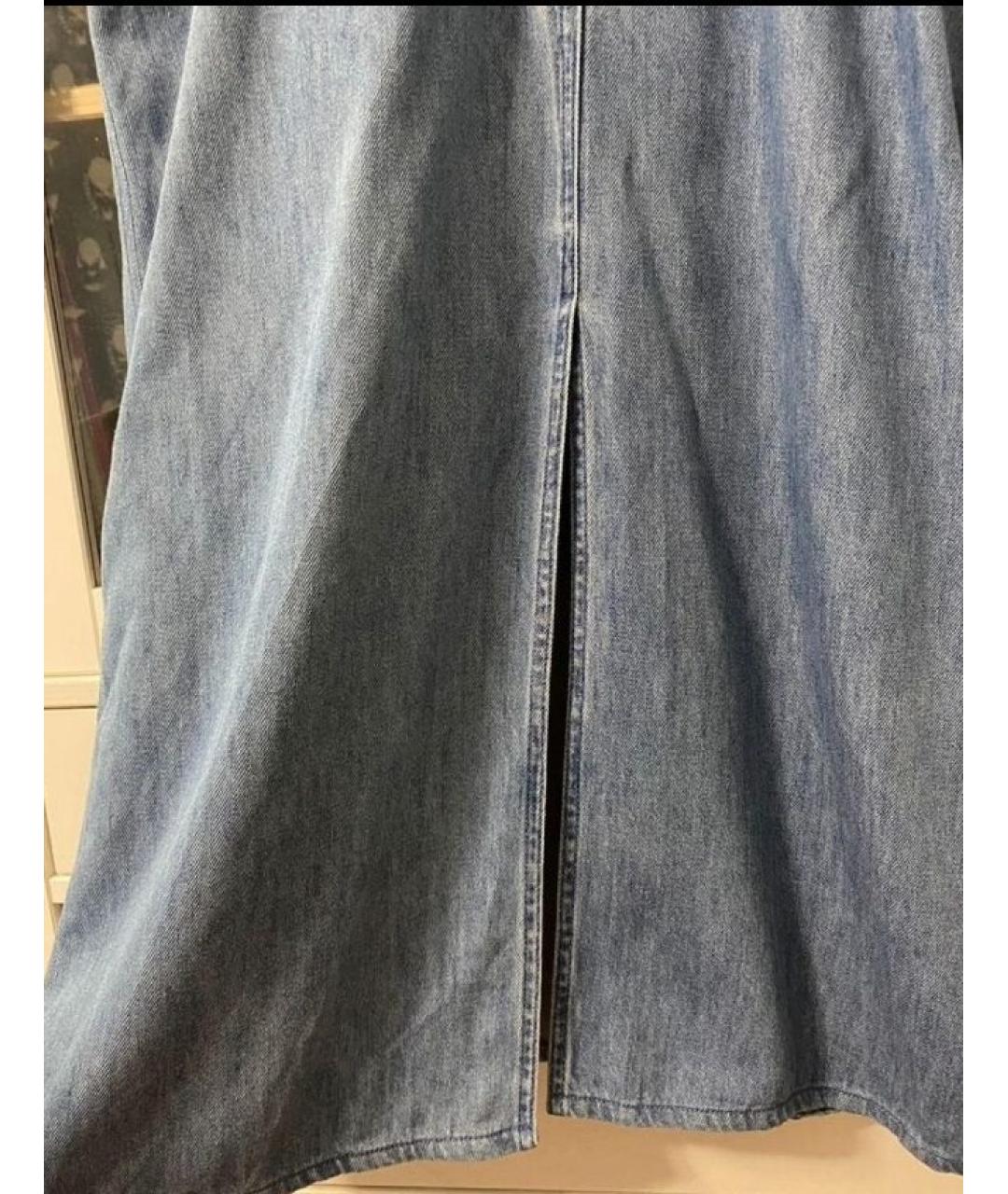 COS Синее хлопковое повседневное платье, фото 4