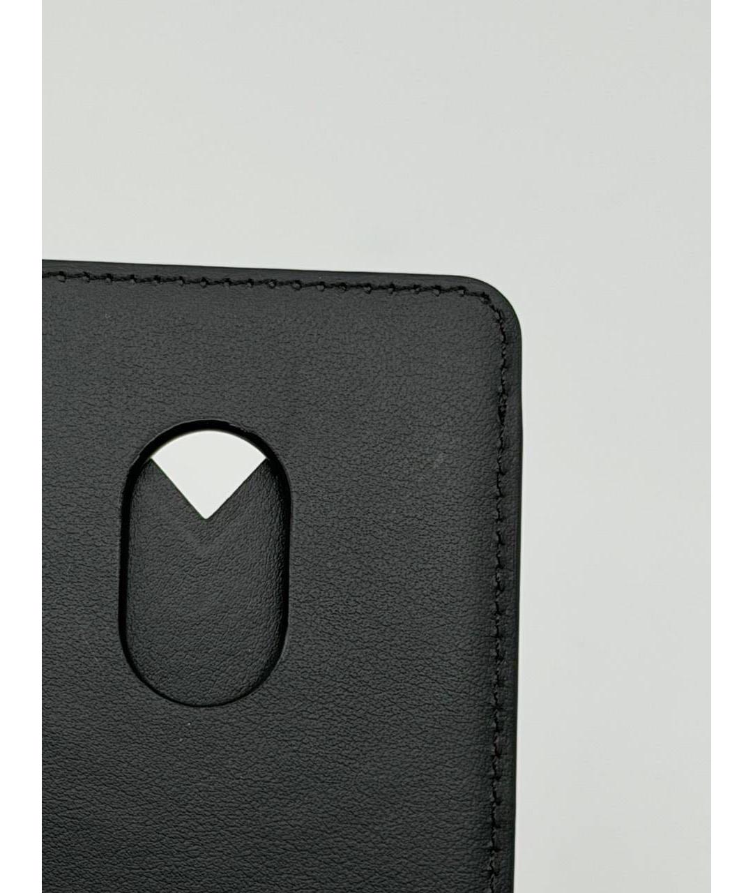 LOUIS VUITTON Черный кожаный кардхолдер, фото 3