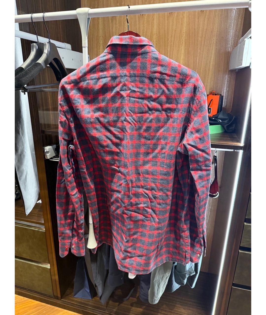 KITON Красная классическая рубашка, фото 2