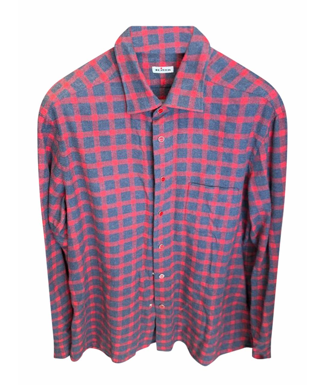 KITON Красная классическая рубашка, фото 1