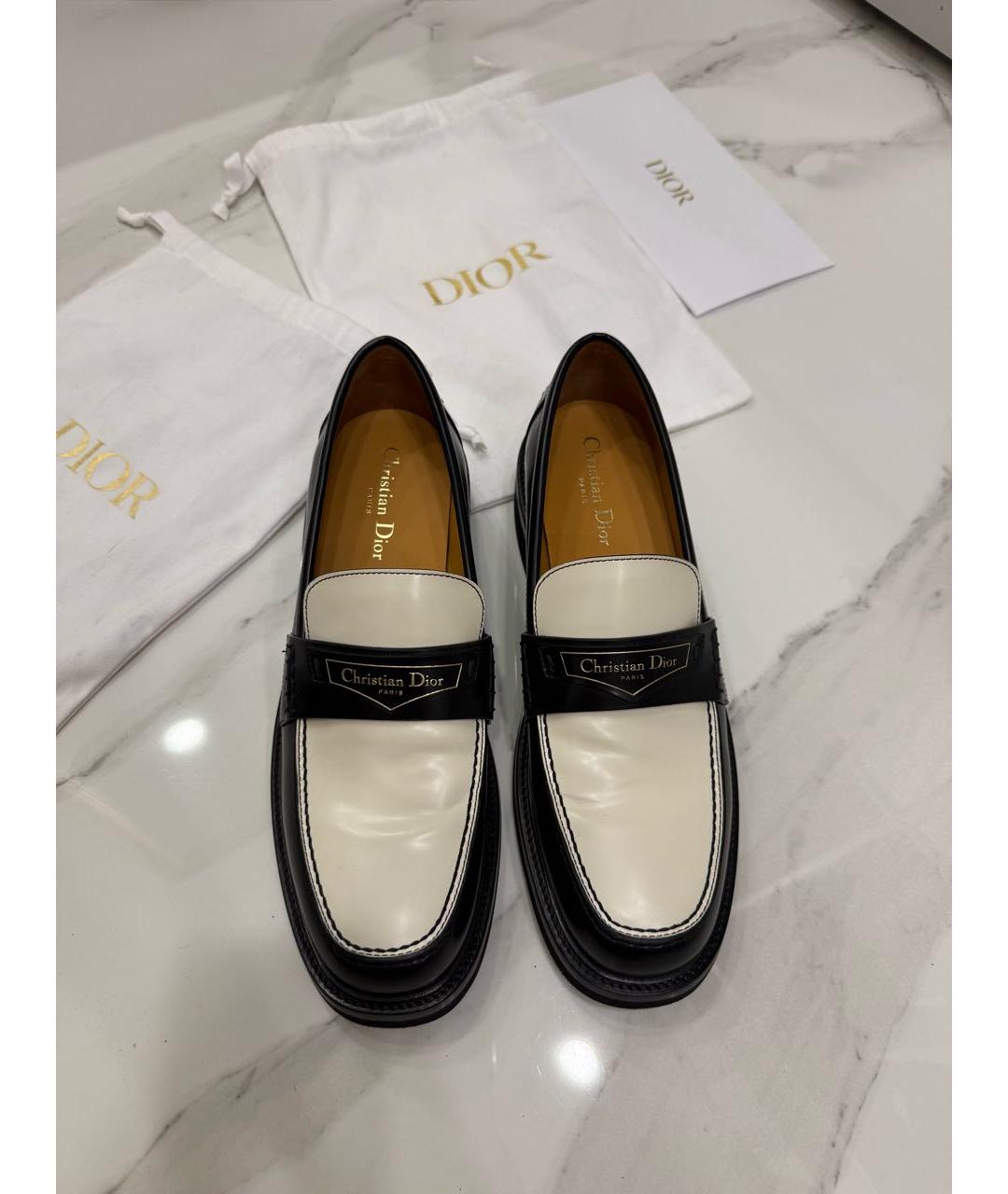 CHRISTIAN DIOR Кожаные лоферы, фото 3