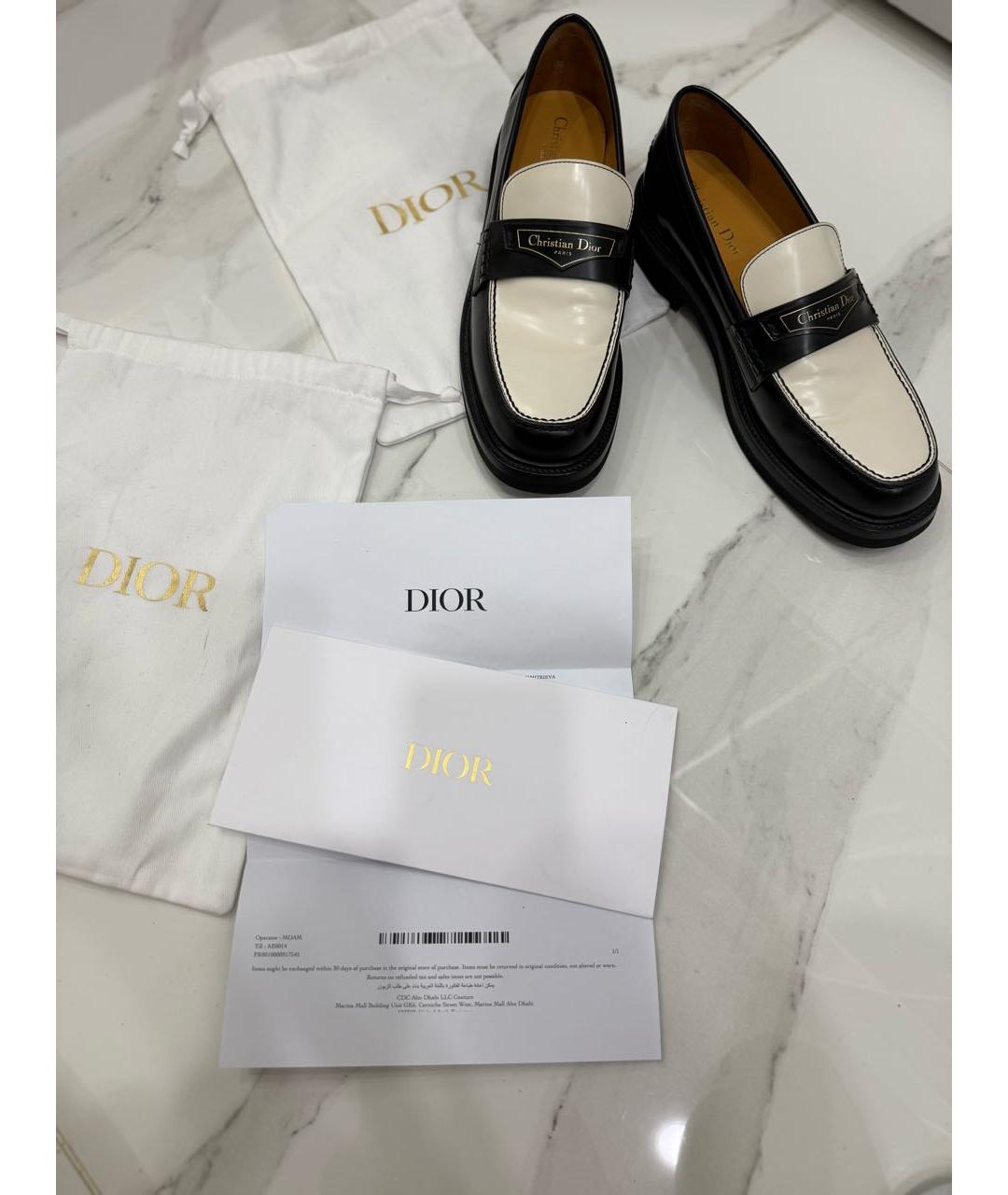 CHRISTIAN DIOR Кожаные лоферы, фото 5