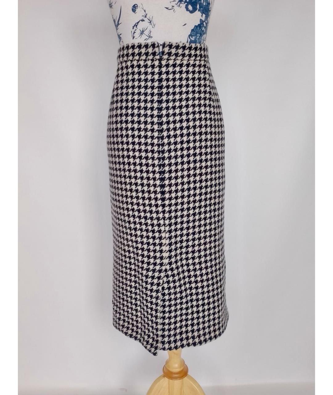 MAX MARA Черная шерстяная юбка миди, фото 3