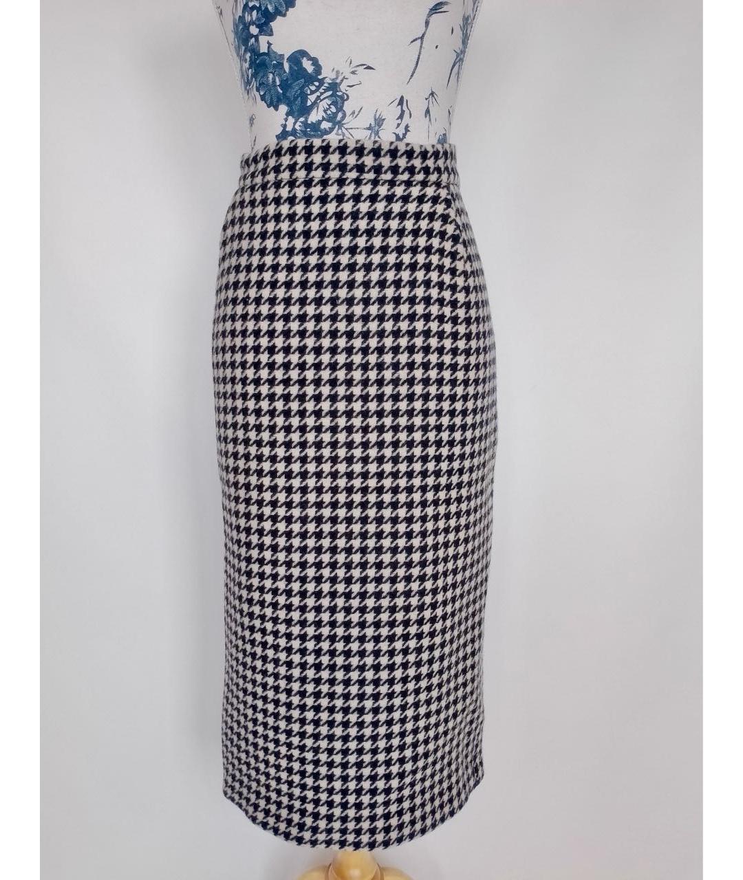 MAX MARA Черная шерстяная юбка миди, фото 2