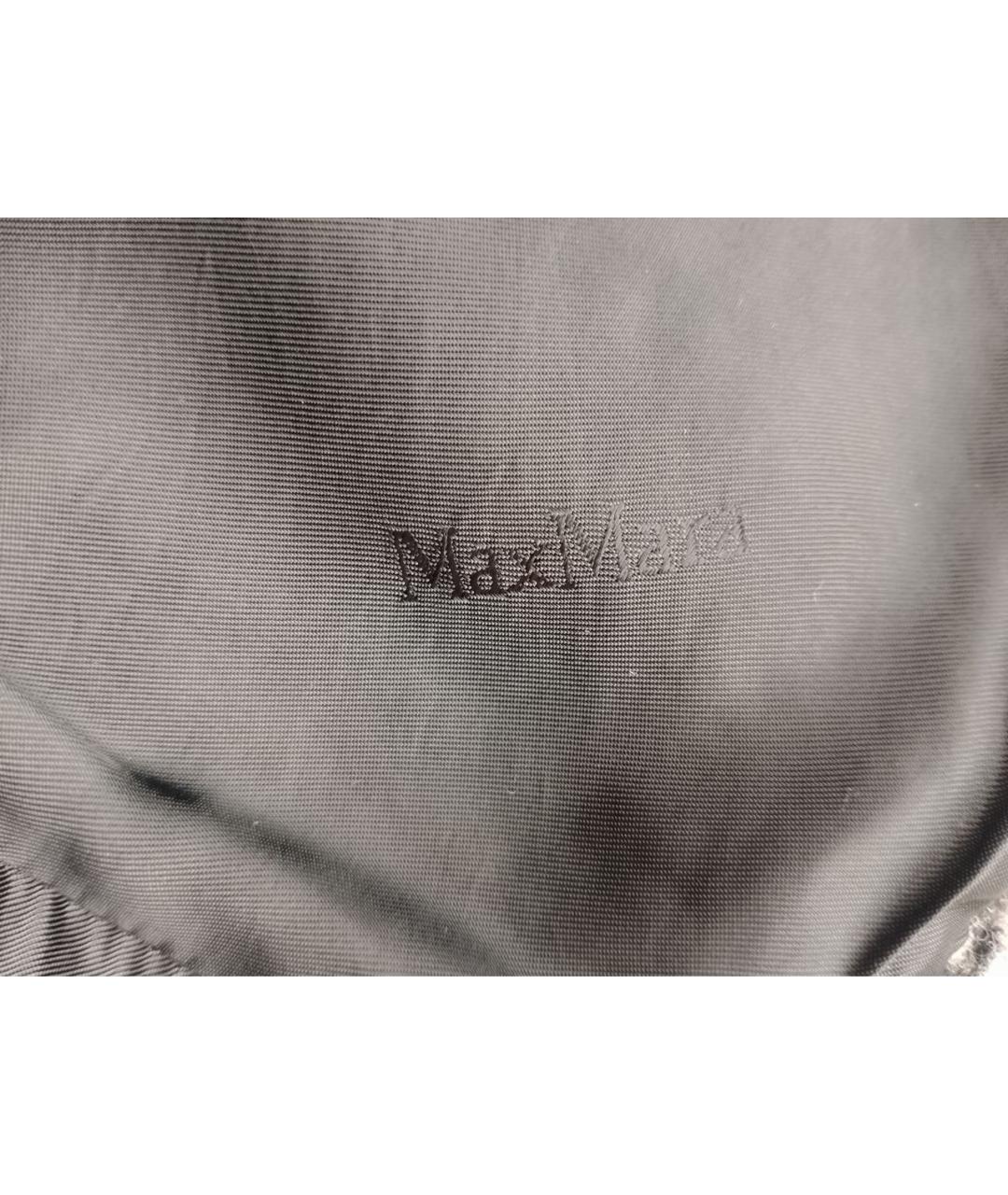 MAX MARA Черная шерстяная юбка миди, фото 5