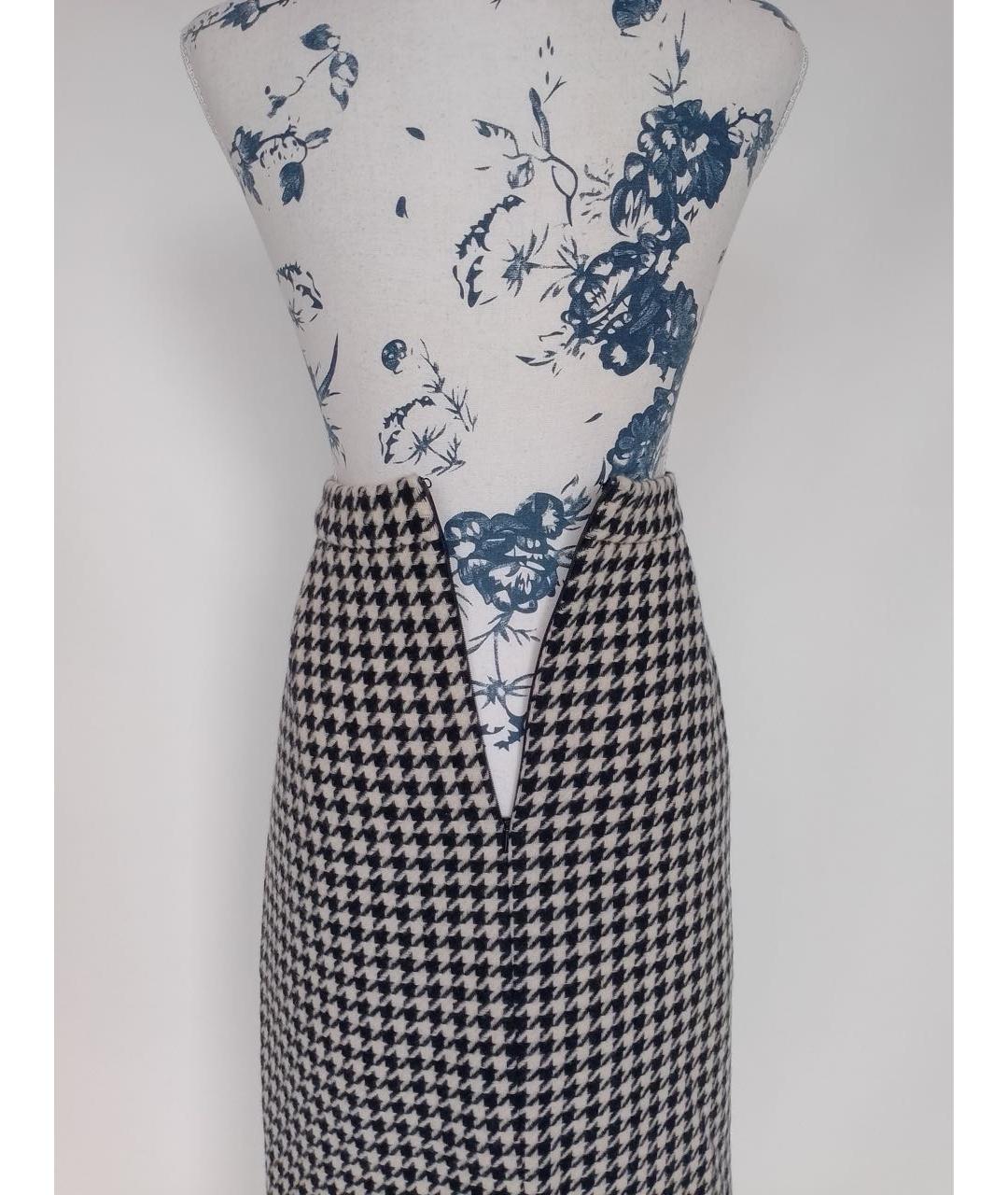 MAX MARA Черная шерстяная юбка миди, фото 4