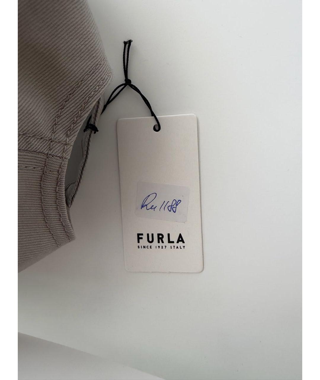 FURLA Бежевая хлопковая кепка, фото 4