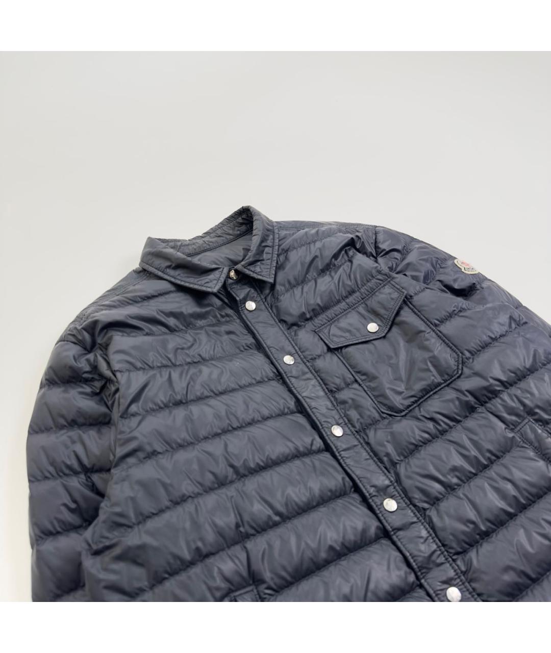 MONCLER Черная полиамидовая куртка, фото 4