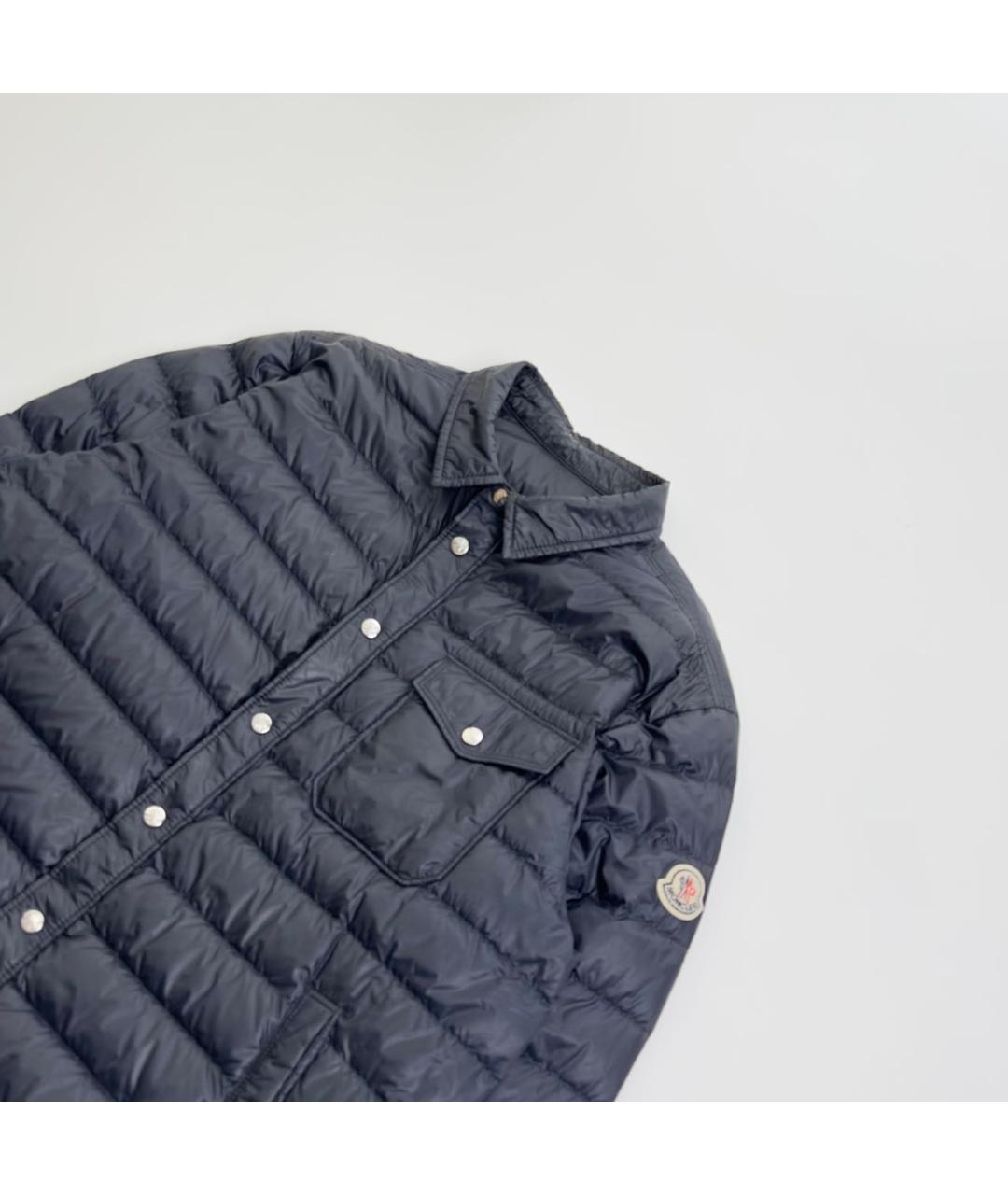 MONCLER Черная полиамидовая куртка, фото 3