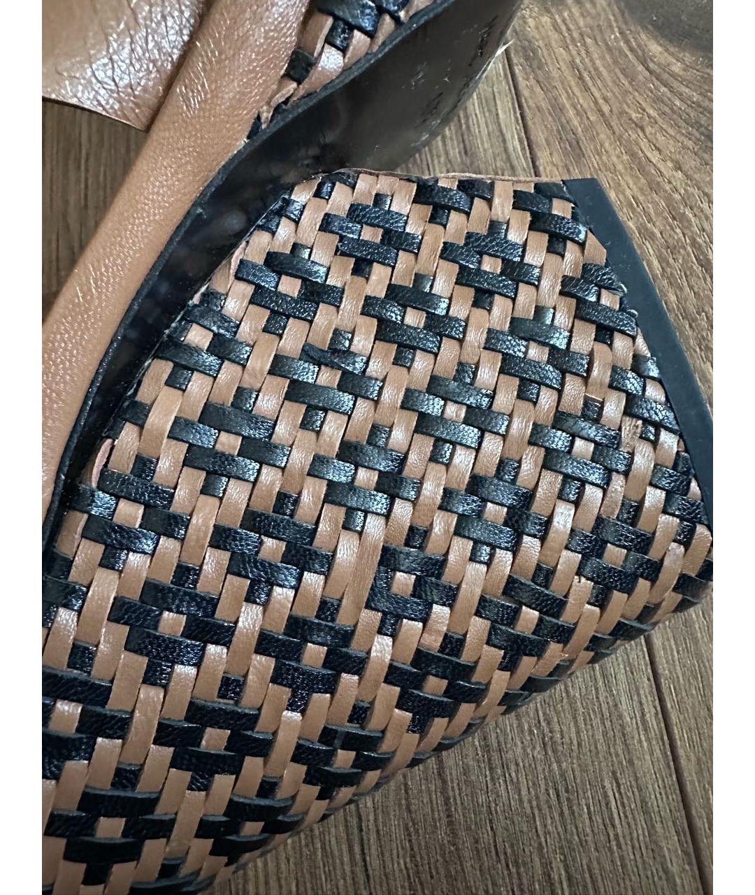 MARC BY MARC JACOBS Горчичные кожаные босоножки, фото 5