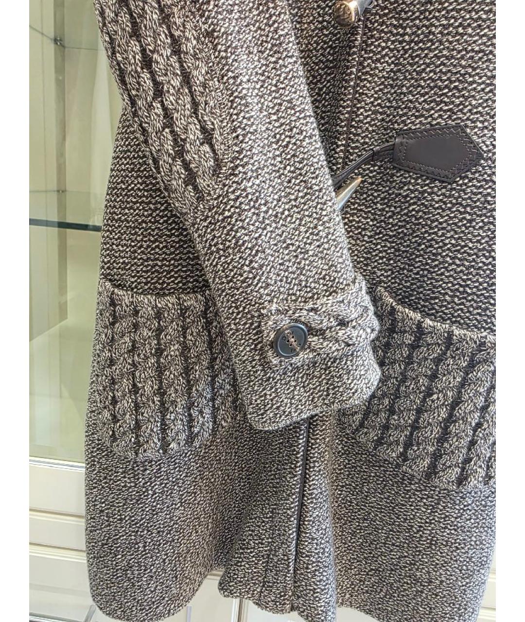 CHRISTIAN DIOR Коричневое шерстяное пальто, фото 2