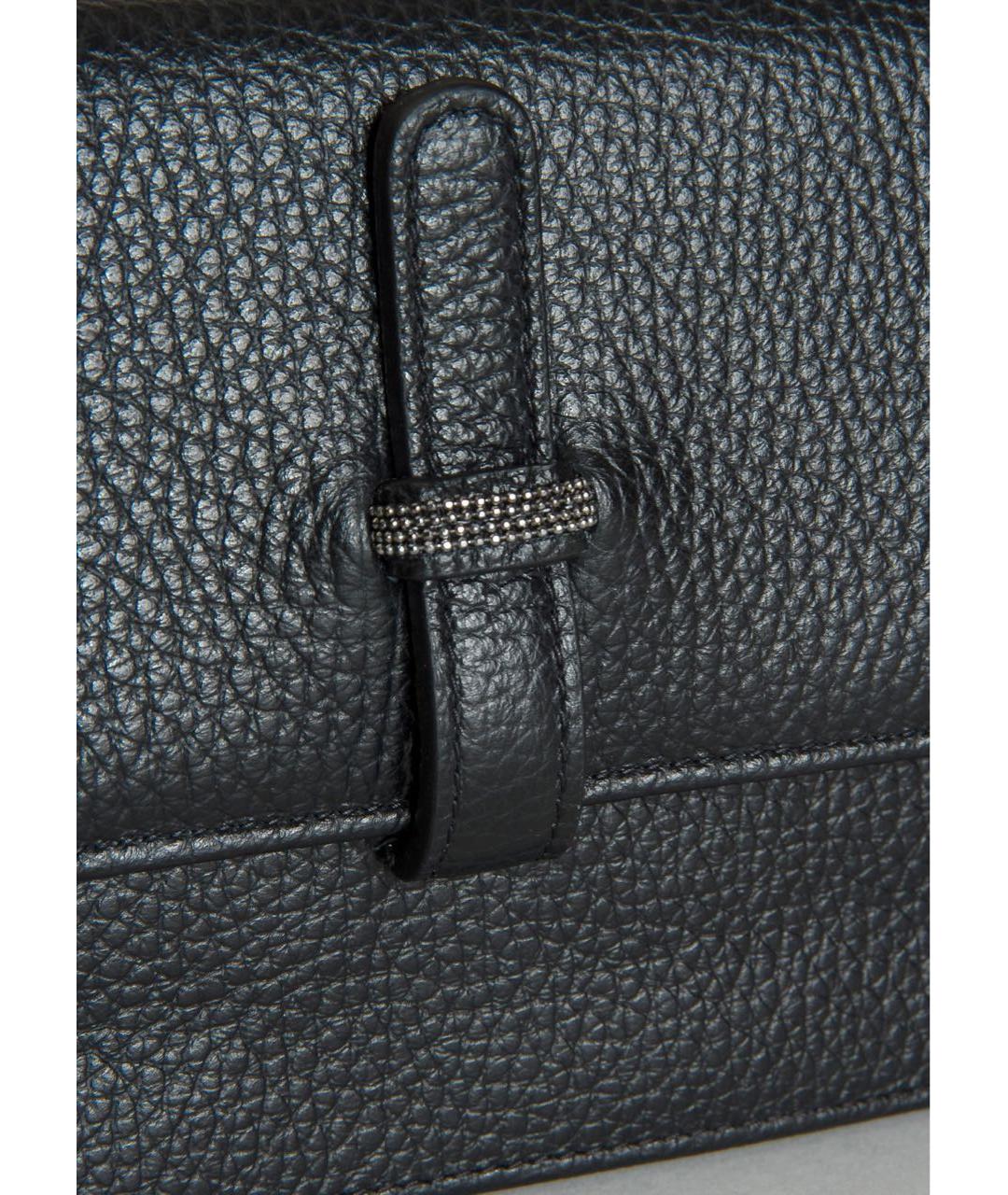 FABIANA FILIPPI Черный кожаный кошелек, фото 2