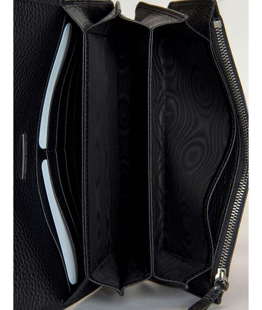 FABIANA FILIPPI Черный кожаный кошелек, фото 4