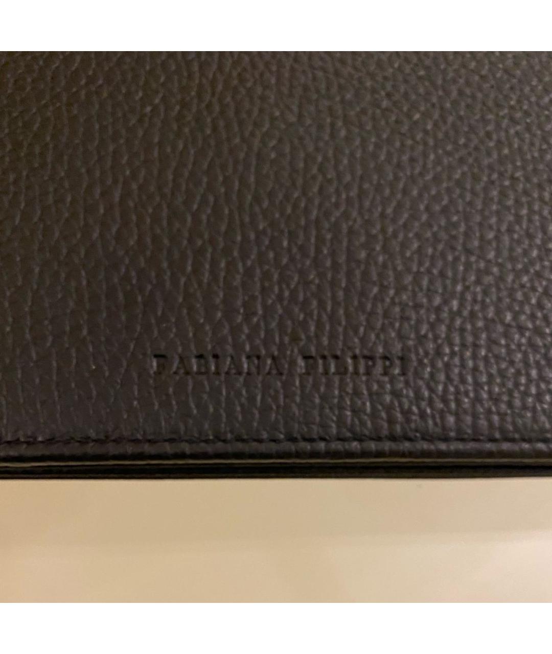 FABIANA FILIPPI Черный кожаный кошелек, фото 7