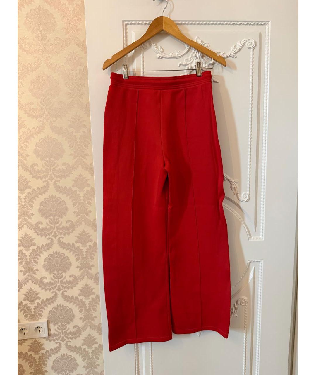 KENZO Красные полиэстеровые брюки широкие, фото 2