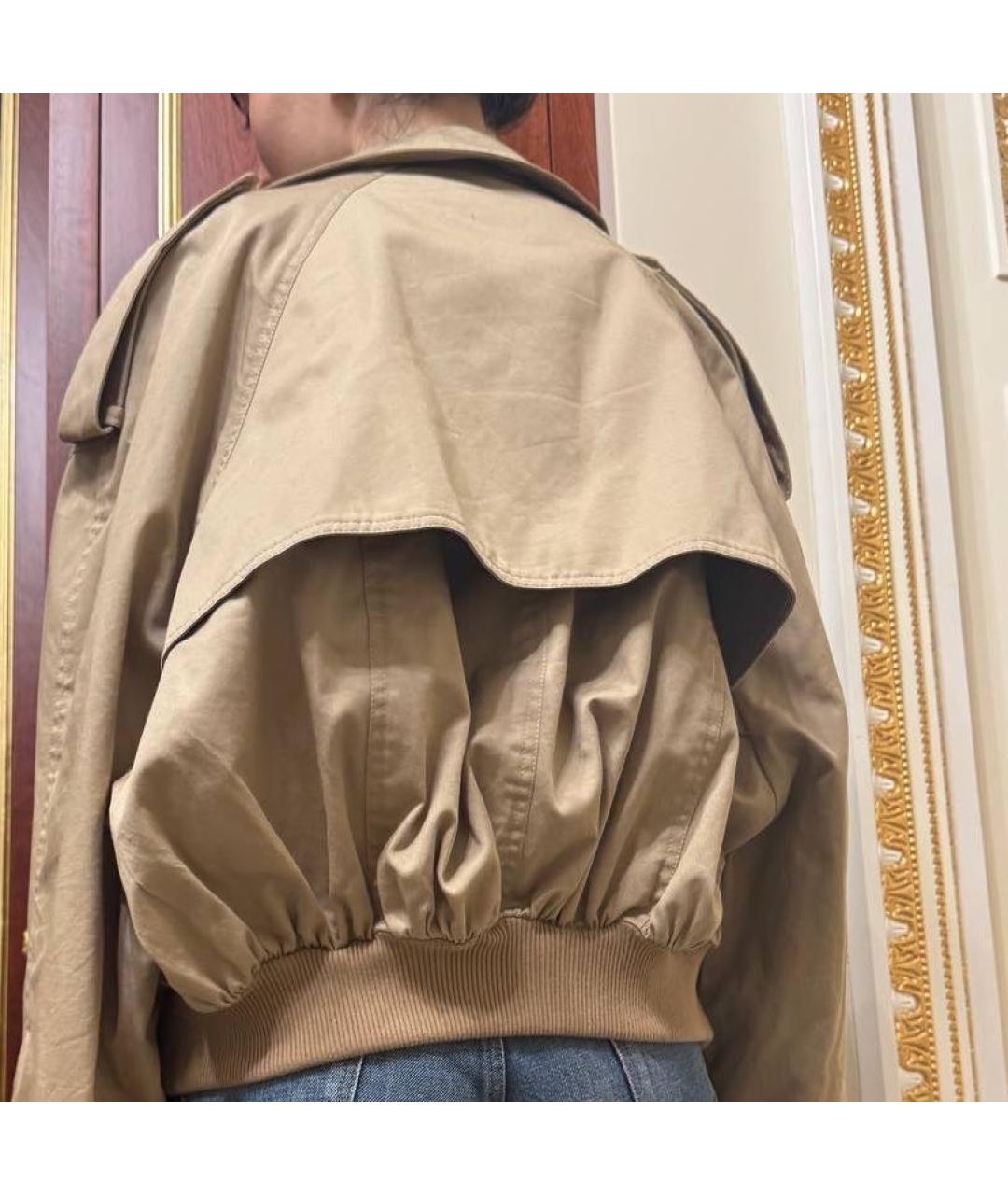 LOEWE Бежевый хлопковый тренч/плащ, фото 2