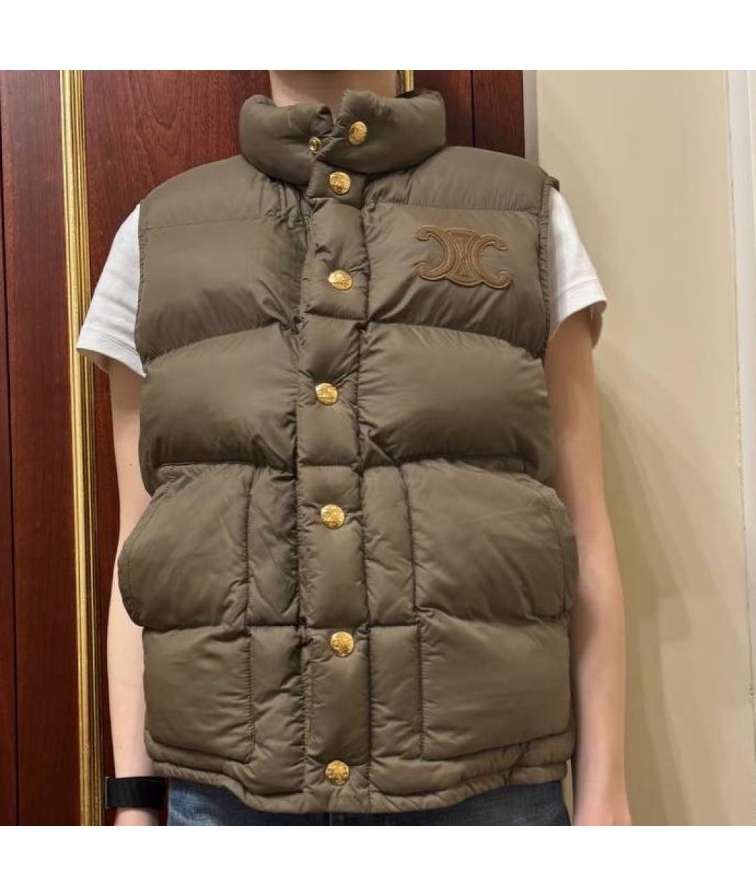 CELINE Хаки жилет, фото 3