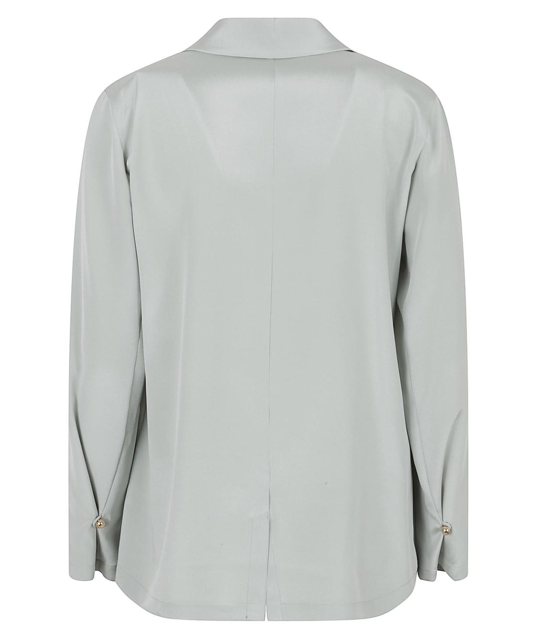 MAX MARA Серая шелковая рубашка, фото 3