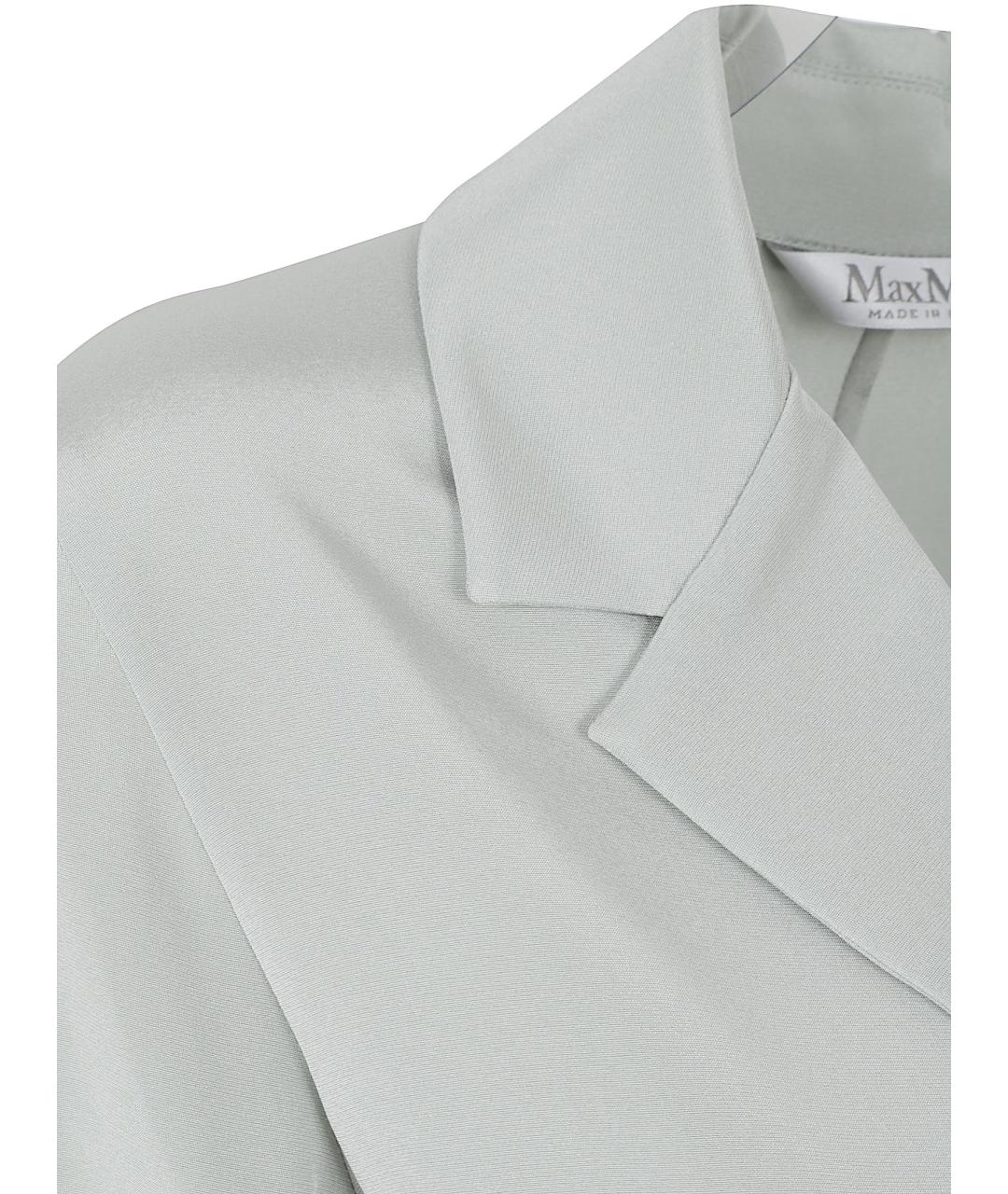 MAX MARA Серая шелковая рубашка, фото 2