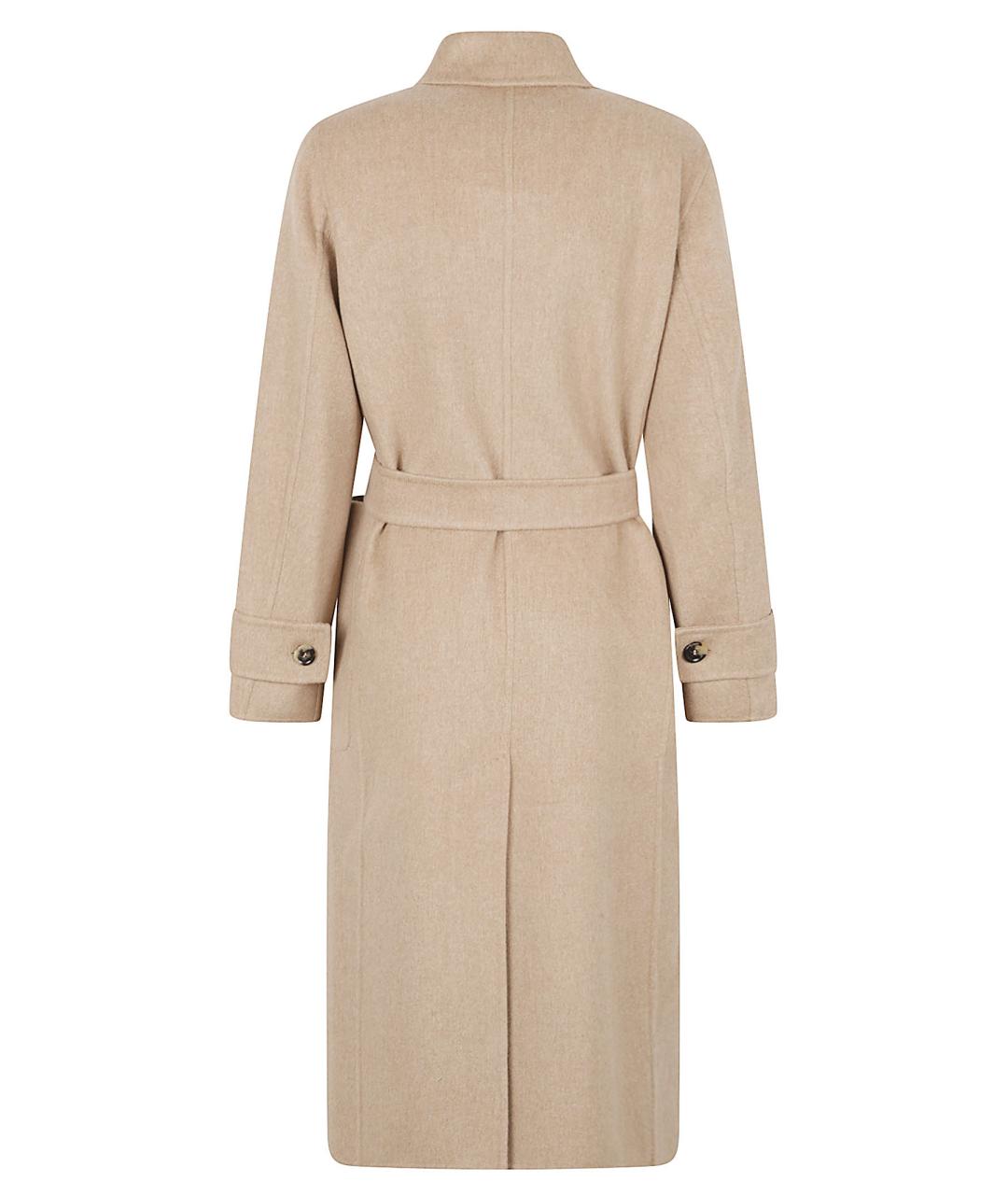 MAX MARA Бежевое шерстяное пальто, фото 3