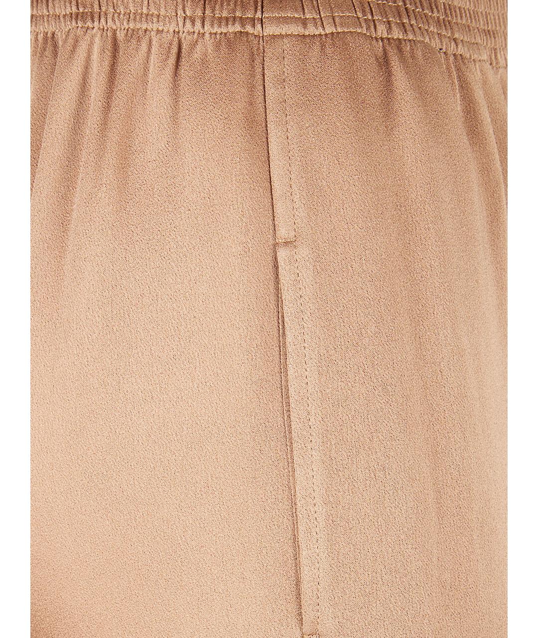 FABIANA FILIPPI Коричневые вискозные прямые брюки, фото 3