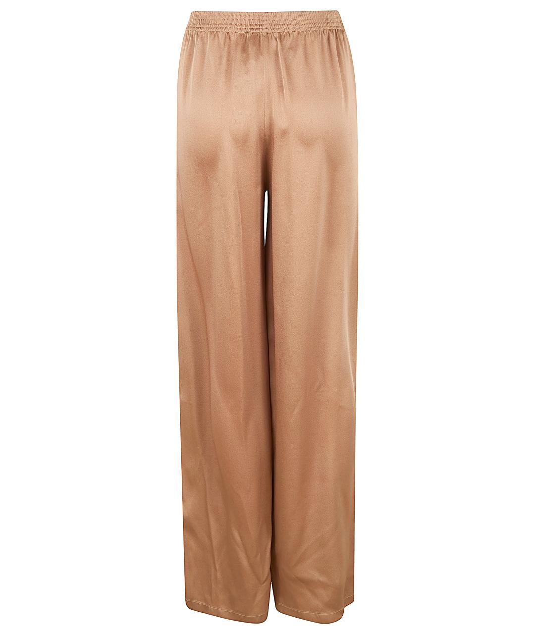 FABIANA FILIPPI Коричневые вискозные прямые брюки, фото 2